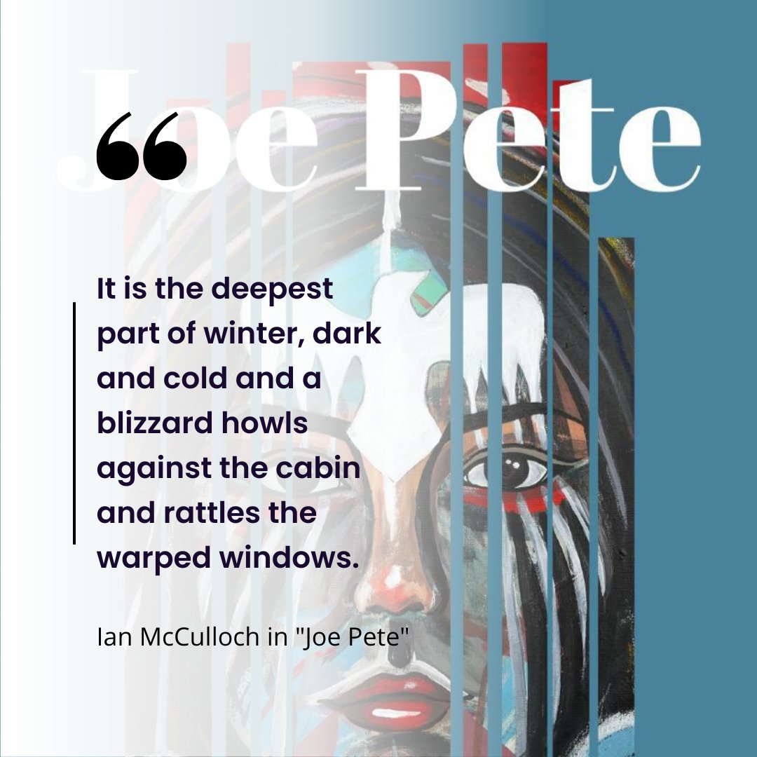 I chose this quote from Joe Pete for day 15 of the #writerfriendschallenge. It asks for a snippet that made me smile, and I love how it viscerally reminds me of my deep Canadian winters. Thank you Ian McCulloch for these sweeping nature descriptions #amwriting #amreading #booktwt