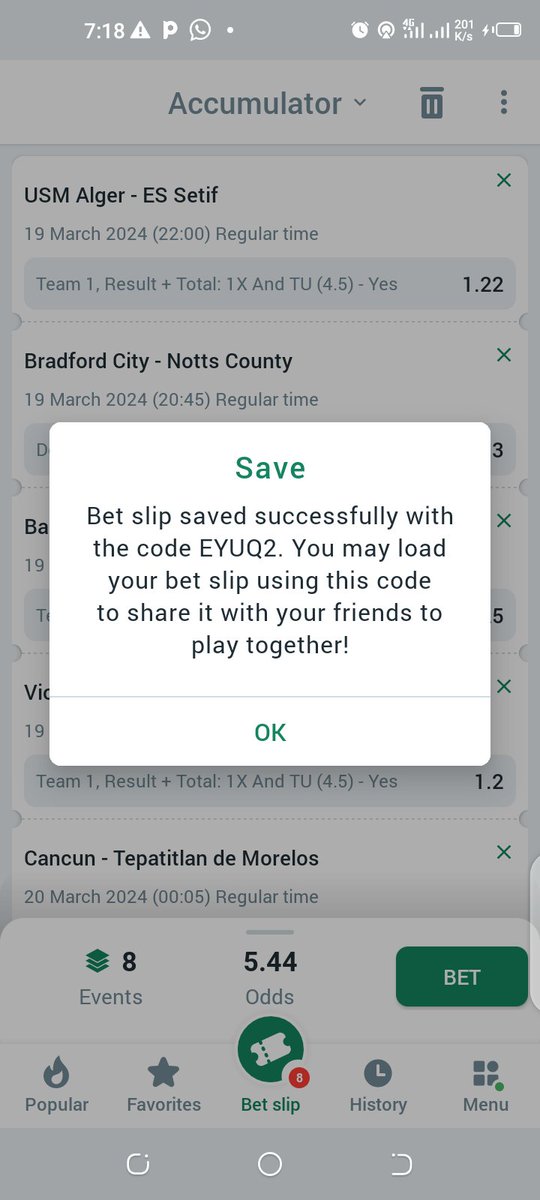 Favourites Win or Draw Banker 🔥

Let's Play Again 🍻

📌 5️⃣+ Odds 

Code 👉 EYUQ2

Bookie 👉 <a href="/BetwinnerNg/">BetwinnerNG</a>

Not on?

Register👇

bwredir.com/1U8d?p=%2Fregi…

Use Promo Code 

WOOZZAA

Good luck 🤞

RT✅
