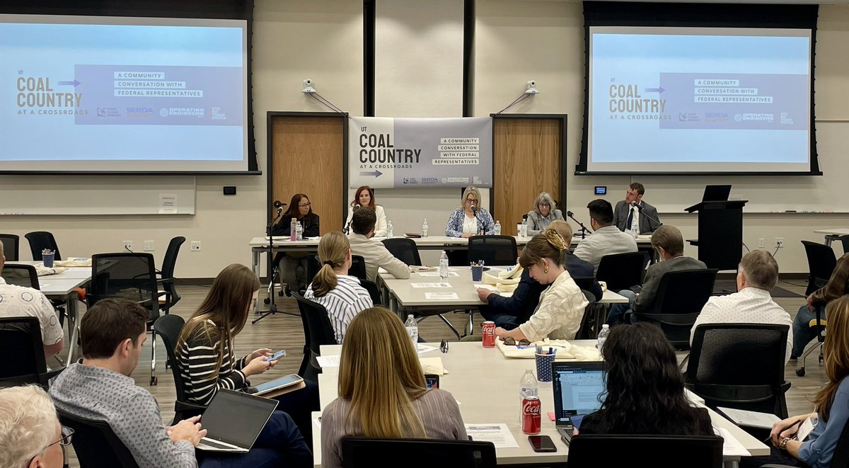 Really happy to join labor & community leaders for a conversation with federal officials at the Coal Country at a Crossroads meeting in Utah. Convened by @WeAreUTST, Operating Engineers 3, @UtahCleanEnergy & SERDA.