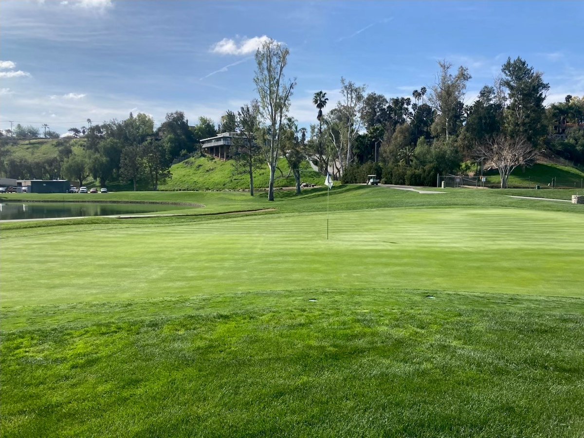 XGD_Systems's tweet photo. We've been #californiadreaming lately with these grown in pics from #victoriaclub in CA. We completed greens drainage here in 2020 and you can still see the light 'Lines of Defense'. Scroll to the last slide for the article from #turfnet's July 2007 magazine. https://t.co/hJGCkwOZjT