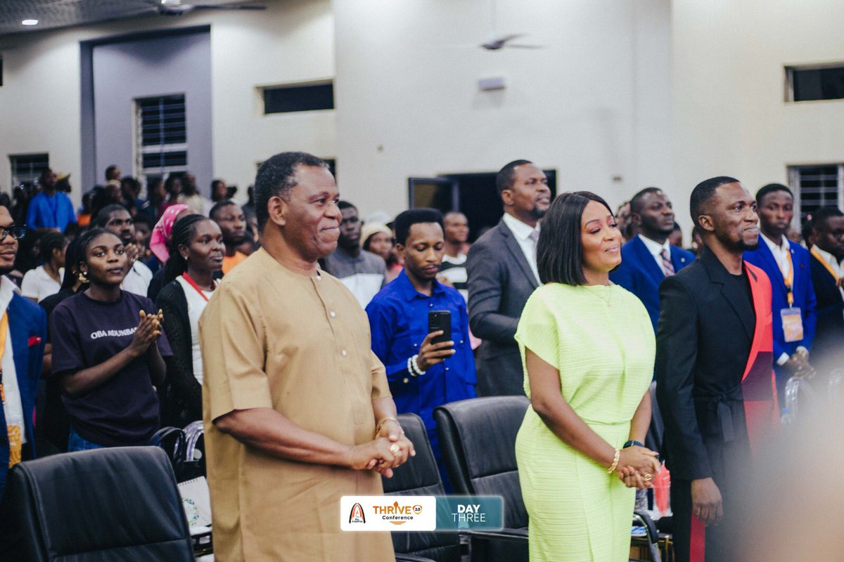 theamplified01's tweet photo. Our Father, Bishop Felix Adejumo came also to deliver the Fathers blessing upon us. 

#theoutpouringofgrace 
#thriveconference2.0 https://t.co/79s5dKBr4t
