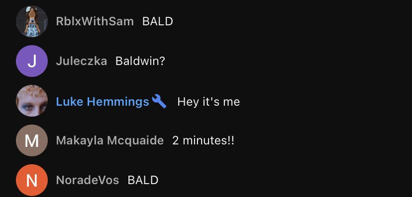lukyellow's tweet photo. « why is everyone saying bald ? » 😭😭 https://t.co/R2sUa7Vt9y