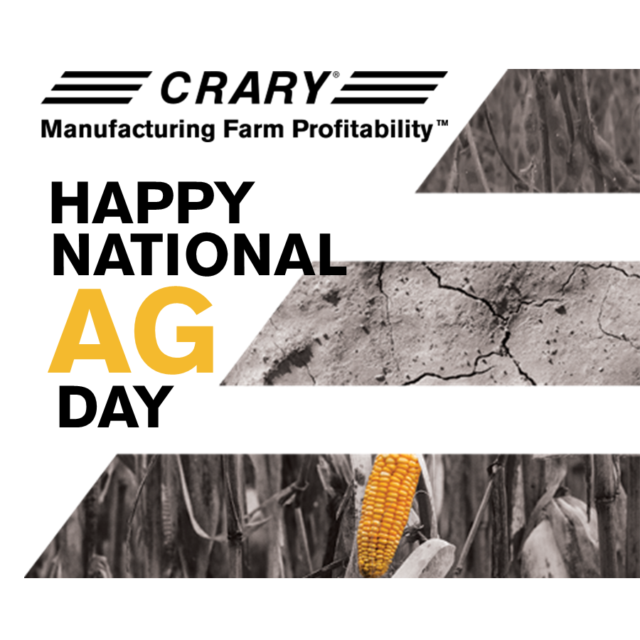 CraryAg's tweet photo. Happy National Ag Day to all the hardworking men and women in ag! 🌱🌽🚜
.
.
#Crary #CraryAg #ag #agriculture #farm #farmer #farming #NationalAgDay https://t.co/07BvZhmg4W