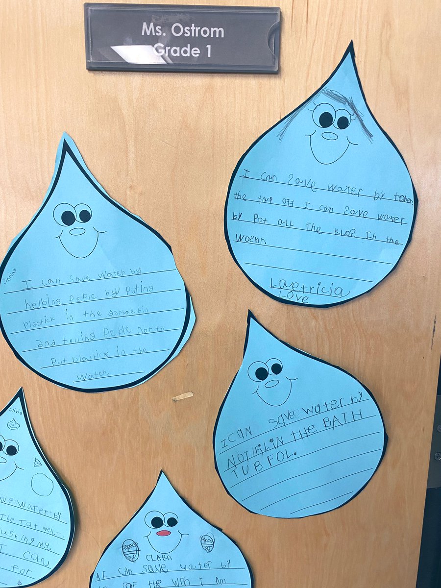 We can conserve water. We are water protectors. Ss are challenging themselves to write ways we can save water. First in our learning journals before writing on our fancy paper. @StIsabelOCSB #ocsbLiteracy #WorldWaterDay