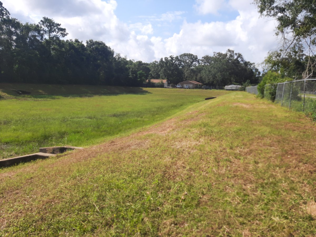 myescambia's tweet photo. 🚧 Escambia County recently completed stormwater improvements in the Surrey Drive and Windsong Lane neighborhood, which included the expansion of an existing stormwater pond on Windsong Lane to help reduce flooding in the area during rainfall events. https://t.co/elm29D9mUg https://t.co/w1WcxnBcc5