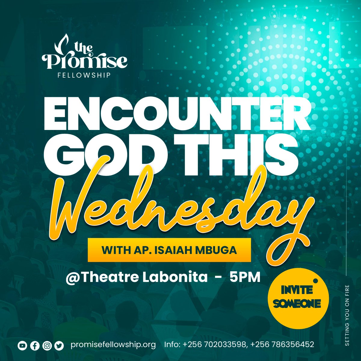 PeterKakuru's tweet photo. @MarthaKayug Promise fellowship every Wednesday at theater labonita https://t.co/4YWa9tU0Jj