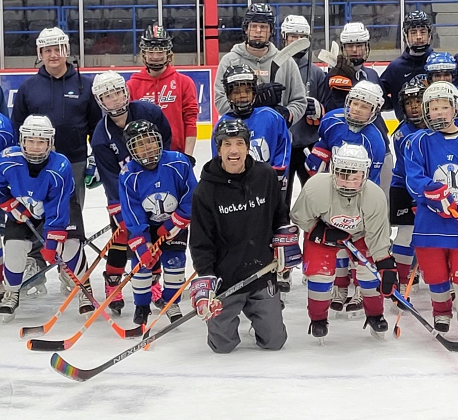 .@Ricoflealips, the OHL's Director of Cultural Diversity and Inclusion, spreading the #HockeyIsFun message with his Flint Inner City Youth Hockey Program.