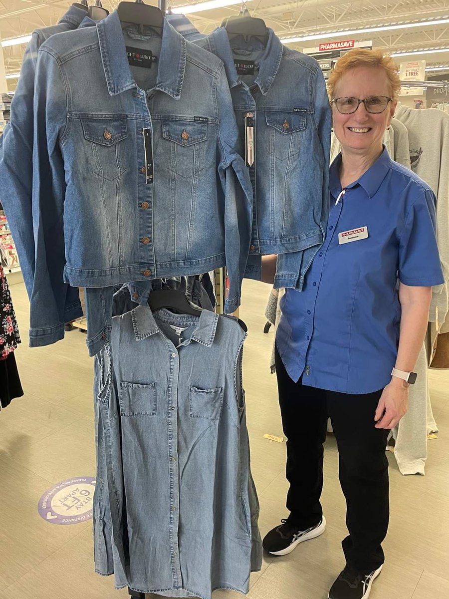 Spring is here & so is that cheeky little denim jacket that goes with everything !! 😍

NEW jean jackets have arrived & don't forget the denim dress...tank style perfect for spring ! 

#womensclothing #berwick #pharmasave #jeanjacket #denimjacket #ladiesfashion #fashion #spring