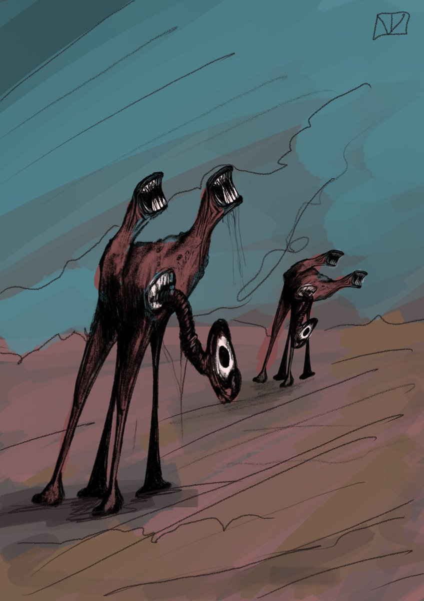 digihull's tweet image. Creatures from another world #iPadart #digitalartwork