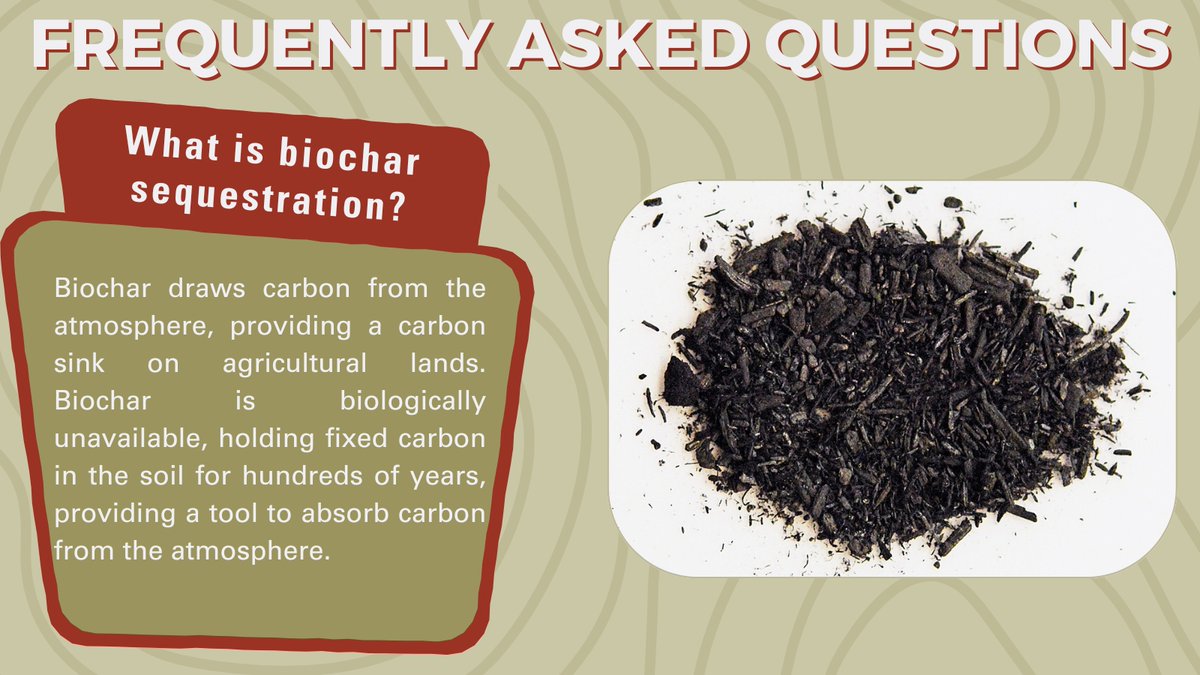 #DYK about biochar sequestration? This ancient technique involves converting organic waste into a valuable resource that helps trap carbon in the soil. #Biochar acts as a long-term carbon sink plus it enhances soil fertility!