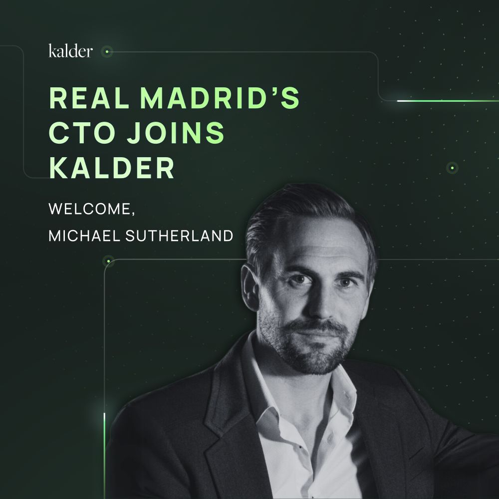 So thrilled to announce that @kiwi Michael Sutherland, ex-CTO of Real Madrid, is now leading our Sports Go-To-Market strategy... what does that mean for Kalder? 👀