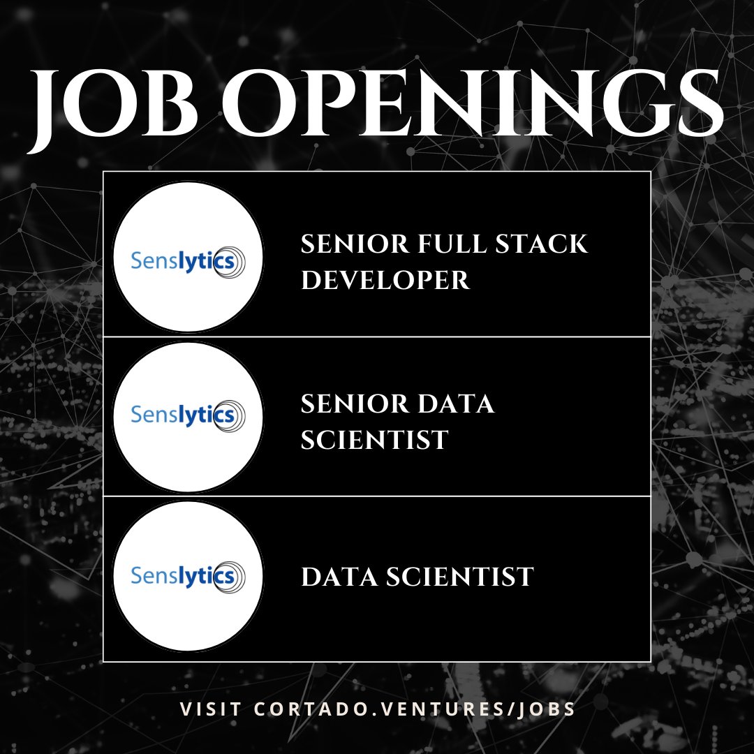 Explore open job opportunities across our diverse portfolio companies by swiping right. Join us in shaping the future! Apply here: ow.ly/nSEB50QVco0
#cortadoventurejobs #startups #startupjobs #jobs #nowhiring #oklahomajobs