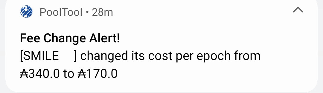 Smilespool's tweet image. We changed our pool rates to the absolute minimum ( 0% margin-fee and 170 $ADA fixed fee), which is currently the lowest possible with the current blockchain parameters.