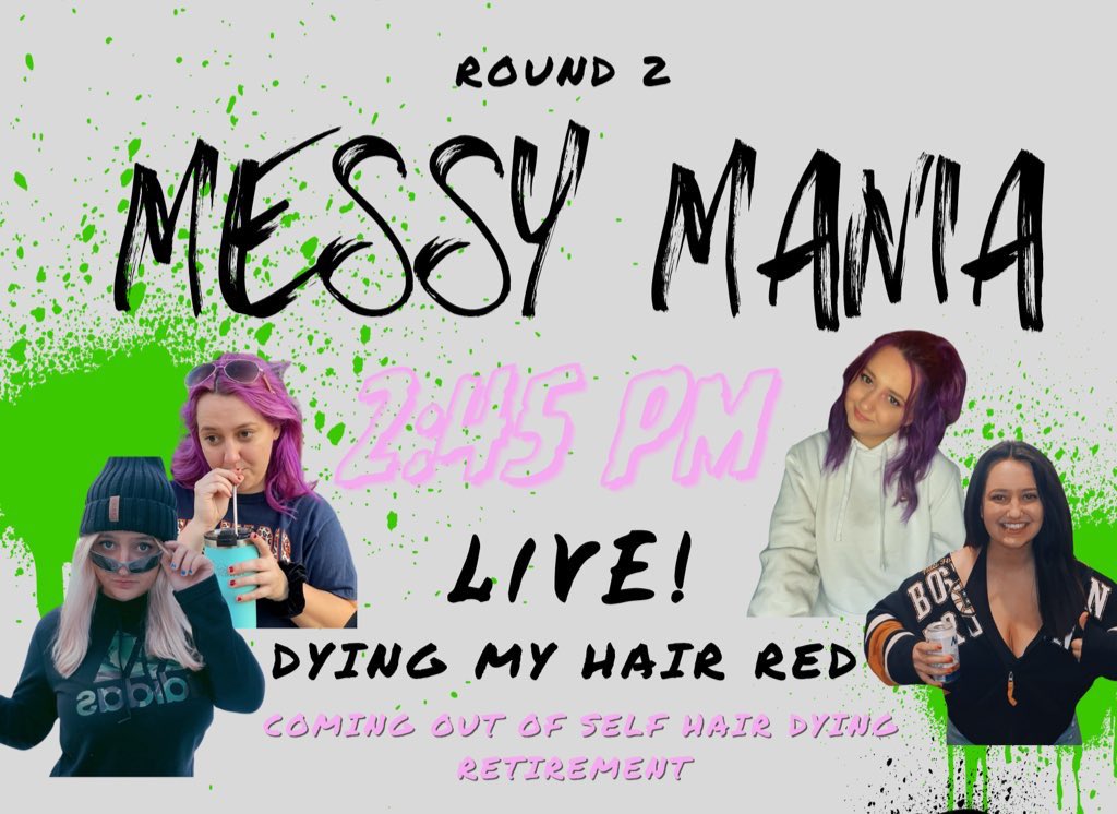 messycarroll's tweet photo. Everyonnneeee TUNE IN ON MY YOUTUBE 2:45 I will be dying my hair for YOUR vote!! #VoteMessy https://t.co/PualYg6CwP