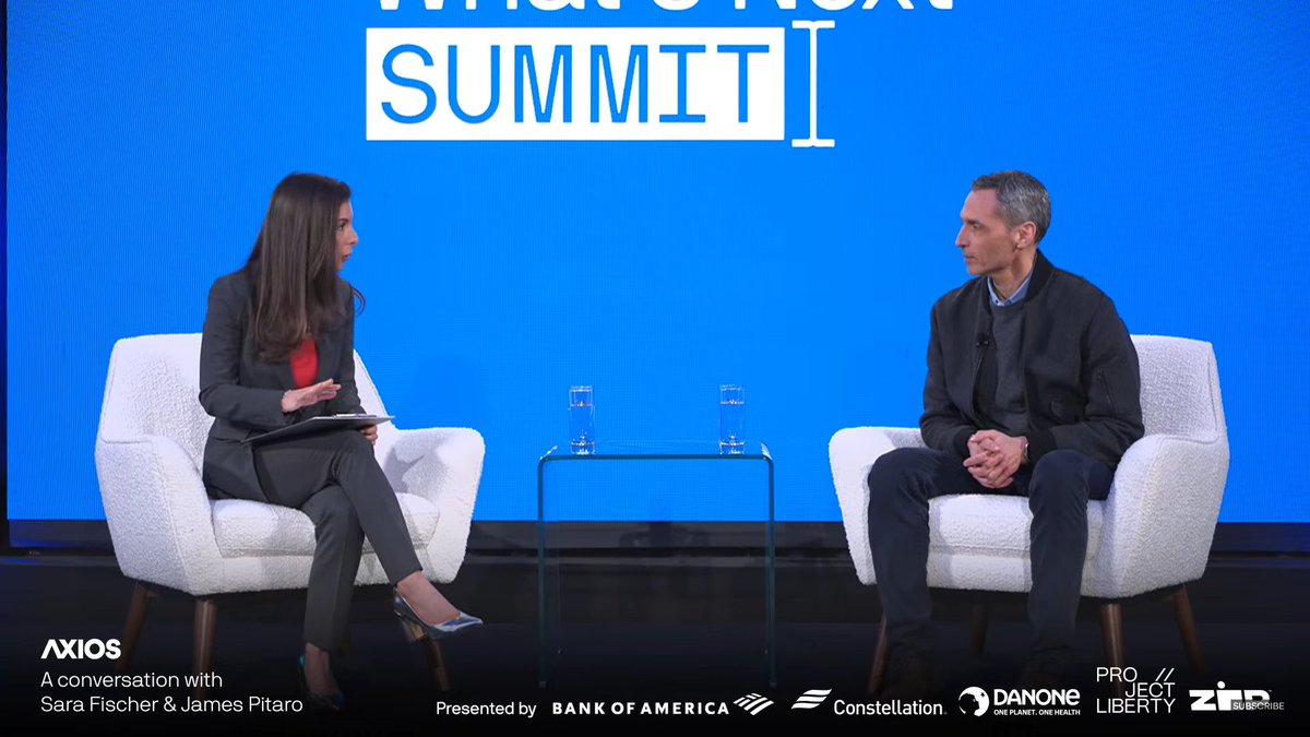 ESPN Chairman Jimmy Pitaro is on stage now at #AxiosWNS in Washington, DC w/ @sarafischer.

Watch Live: bit.ly/3VHT3Y7