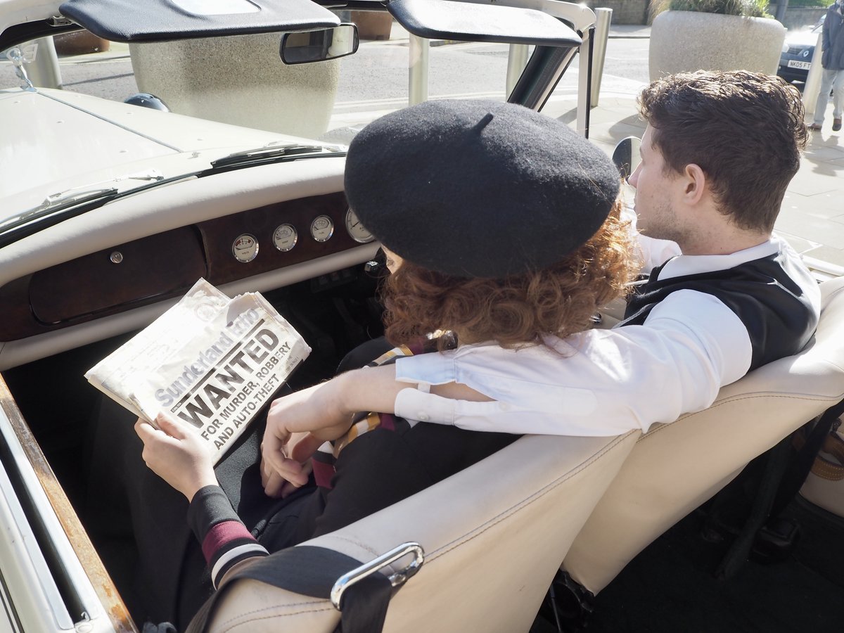 💥WANTED!💥 Bonnie &amp; Clyde last seen arriving at Sunderland Empire, on the run until this Saturday!🖤 Ready to raise a little hell? 

📅 19-23 March
🎟️ Tickets - atgtix.co/43qw3P1

<a href="/Bonnie_clydeLDN/">Bonnie & Clyde</a> <a href="/katietonk/">Katie Tonkinson</a> <a href="/AlexJamesHatton/">Alex James-Hatton</a>