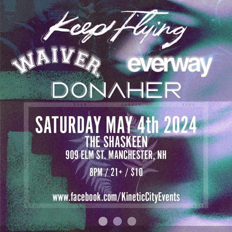 And so it begins… New Hampshire May 4th at The Shaskeen with our friends. Tickets only at the door. Come early.