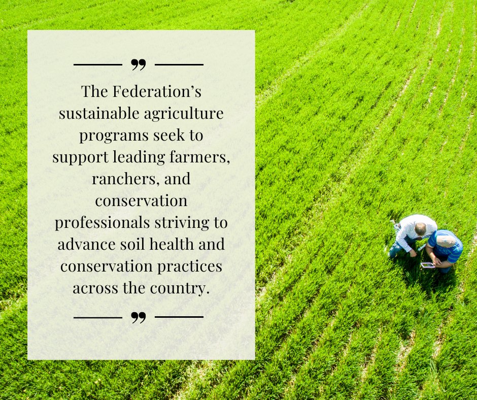 The <a href="/NWF/">National Wildlife Federation</a> Private Lands Team works to help farmers, ranchers, and private landowners improve #conservation for #water, #soil, #climate, #community, and #wildlife! 
#NationalAgDay