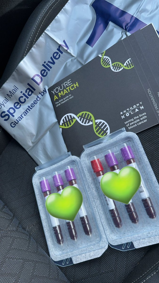 Results are back!! I appear to be a compatible match with the patient! 💚 @AnthonyNolan #AnthonyNolan