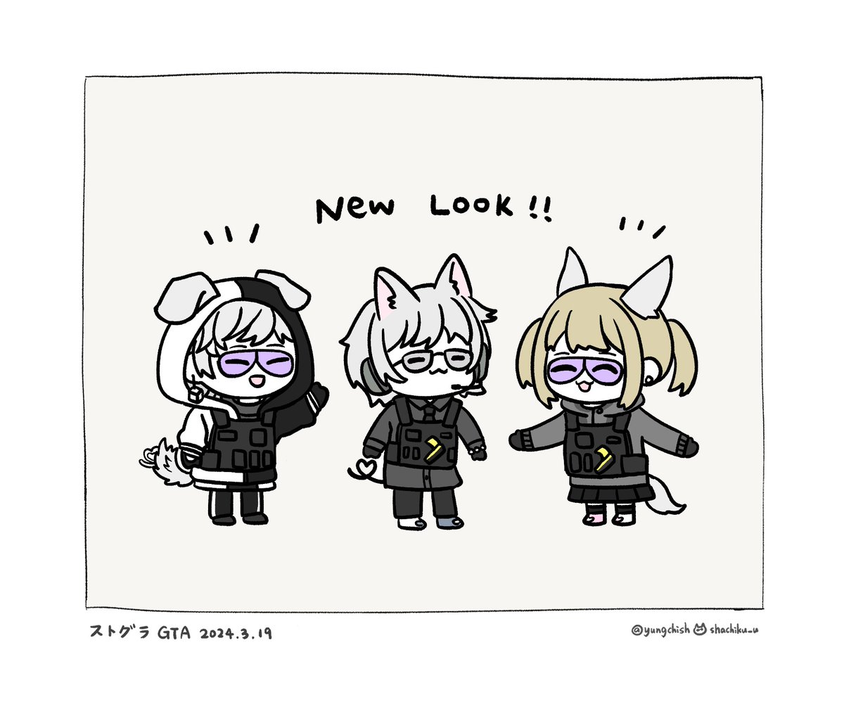 yungchishih's tweet photo. 可愛い動物警察🐶🐱🦊
#猫マンゴー #selly55 #みこの絵だよ #らんあーと https://t.co/2J3d0GOluF