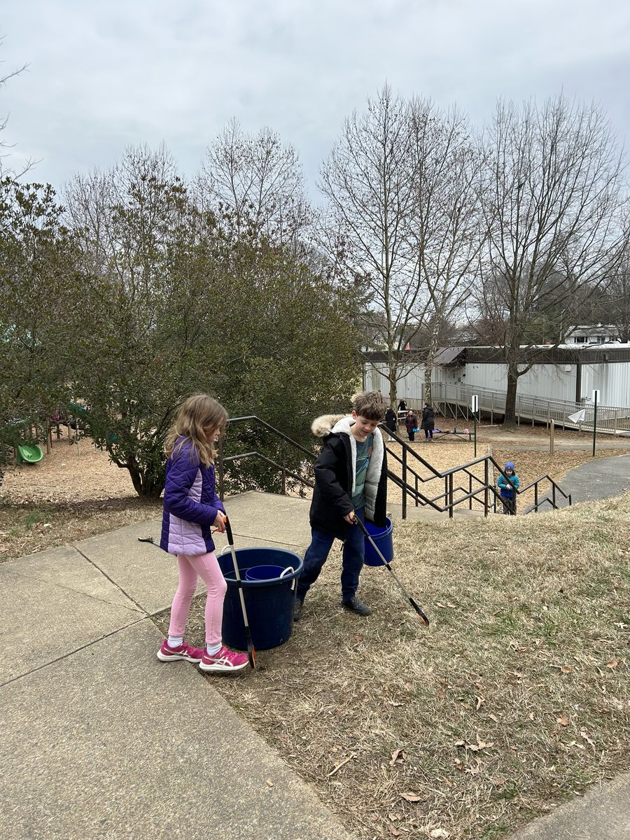 Spring clean up around Taylor! Thank you to the scouts and other volunteers who have helped and Mrs. Richardson for being our sustainability liaison! 🌸🌷🍃🌼🌿 #APSGreen