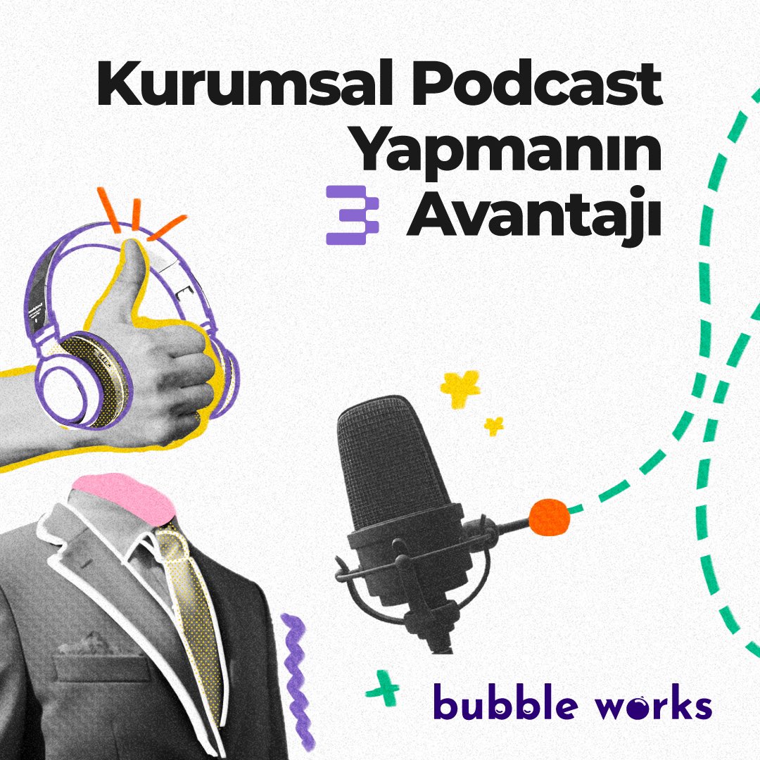 BubbleWMedia's tweet photo. Kurumsal podcastler, markanızı güçlendiren, dinleyicilerle derin bağlar kuran ve uzmanlığınızı paylaşarak itibarınızı artıran güçlü bir araçtır. İşte kurumsal podcast yapmanın üç büyük avantajı! 
#bubbleworksmedia #kurumsalpodcast #podcast https://t.co/H2R8HlkI9X