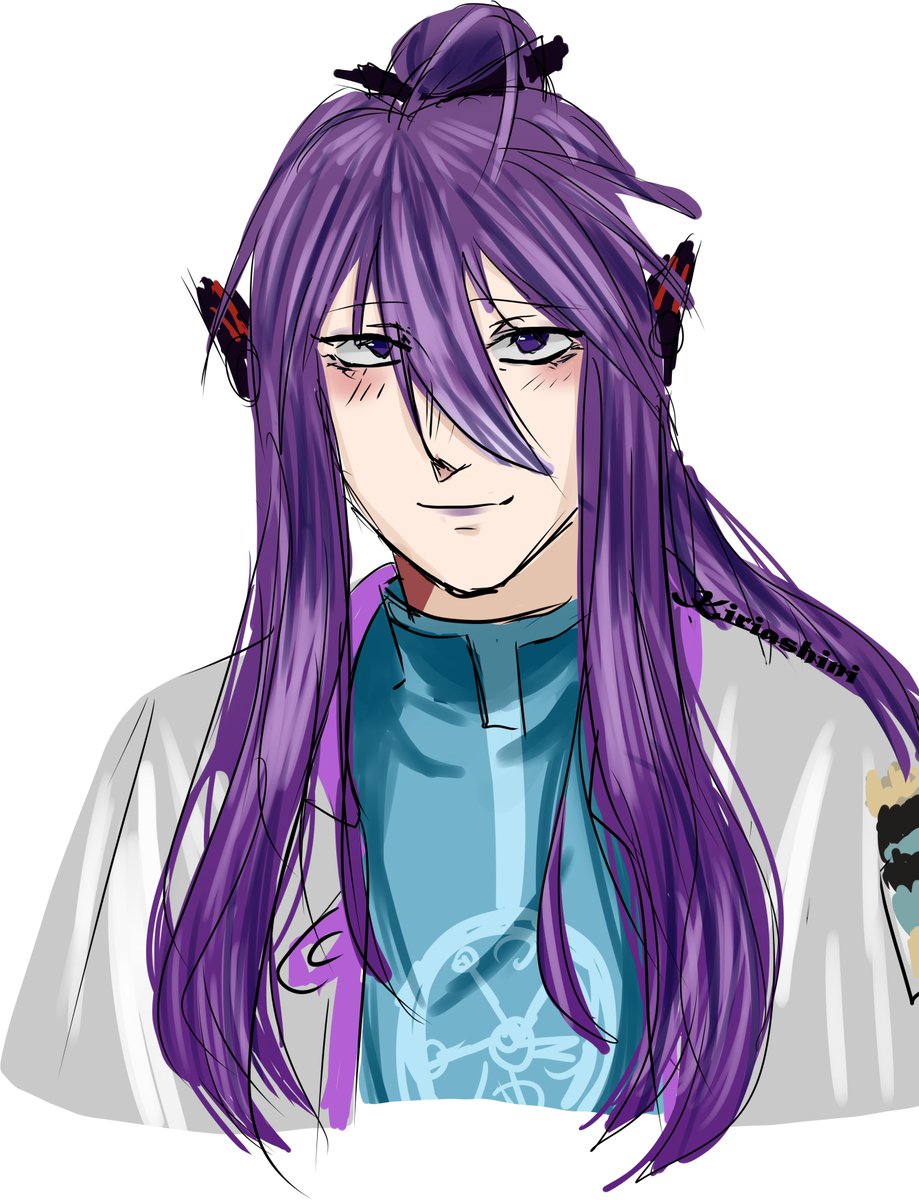 Kiriashini's tweet image. my husbando sketch #gakupokamui #kamuigakupo #vocaloids #arttwt #artmoots #sketch