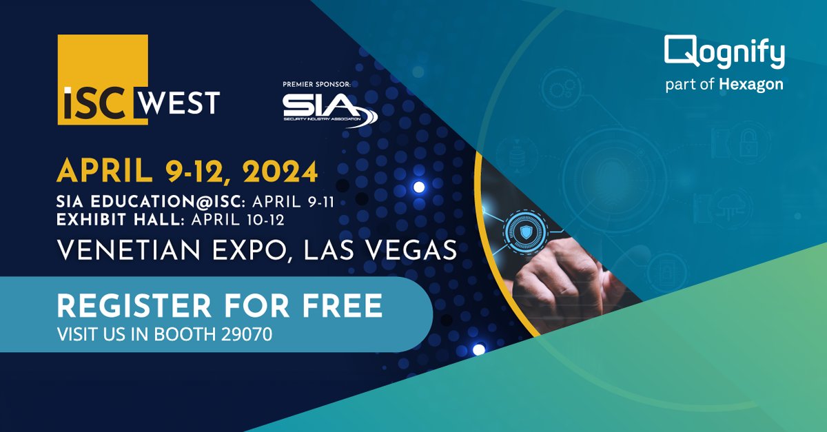 At #ISCWest24, booth 29070 is your gateway to the future of security! Email marketing@qognify.com to schedule a demo of dC3, where video surveillance seamlessly integrates with incident management. Register now for free! hxgn.biz/3PxsRLF

#ISCWest #LiDAR #dC3 @ISCEvents