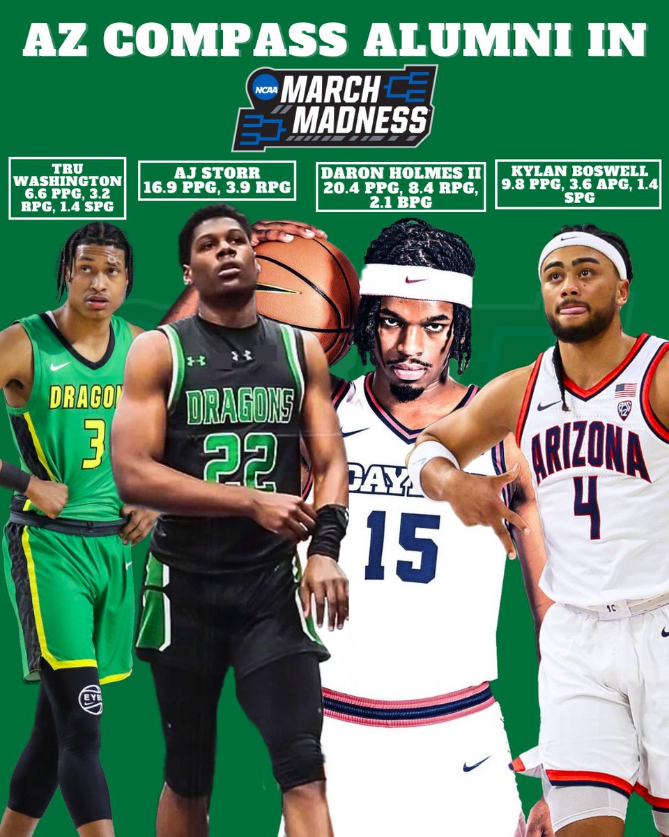 AZCompass_Prep's tweet photo. Best of luck to all of our Dragons going dancing this week in #marchmadness 🐉 We hope to see you all in AZ for the #finalfour

Swipe right to see our 10 guys in the tourney!! @MarchMadnessMBB https://t.co/gWMK4Q0SH9