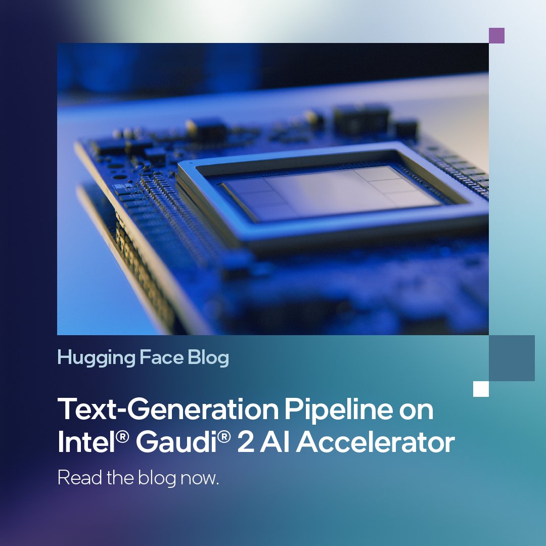 Intel AI (@intelai) on Twitter photo Text-generation with #LLMs made easy with the Llama 2 family of models. Get step-by-step directions in the <a href="/huggingface/">Hugging Face</a> blog by Siddhant Jagtap. intel.ly/3v8xOnr Text-generation with #LLMs made easy with the Llama 2 family of models. Get step-by-step directions in the <a href="/huggingface/">Hugging Face</a> blog by Siddhant Jagtap. intel.ly/3v8xOnr
