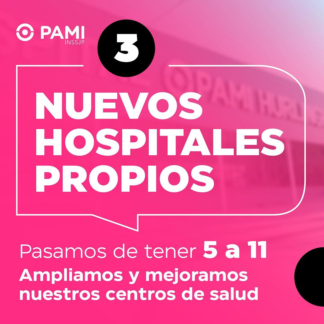 Digitalizamos la receta de papel, fuente de históricos fraudes en la obra social. Pasamos de 5 a 11 hospitales propios. Y podría seguir: duplicamos los anteojos por año, lanzamos la cartilla digital, creamos el programa de tratamiento oncológico, simplificamos los trámites y más.