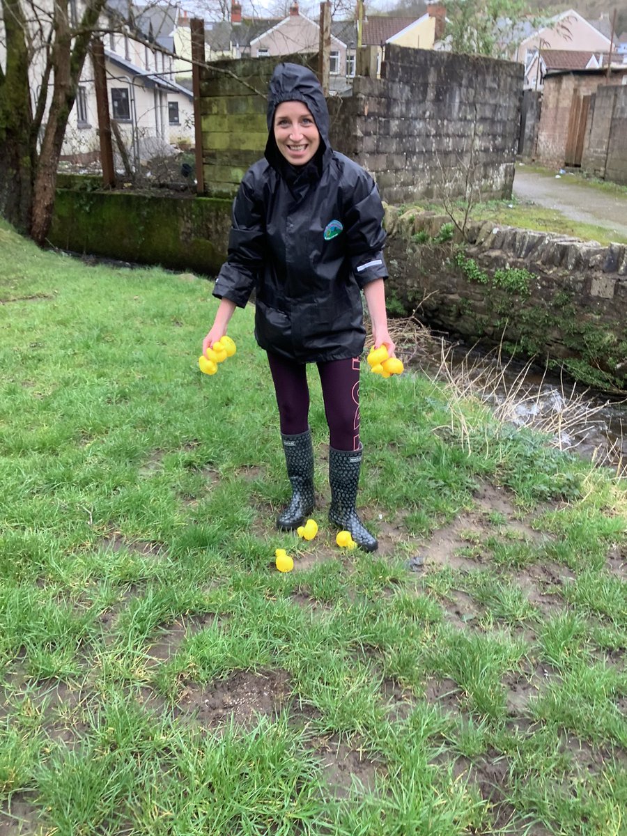A very wet, but very successful duck race completed. Congratulations to our winners #Duckrace 🐤🐤🐤
