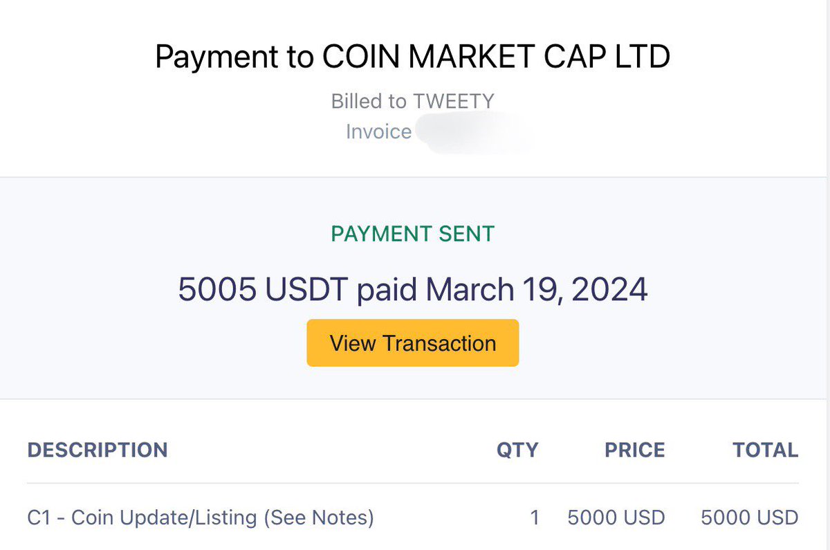 TweetyCoinN's tweet photo. Exciting news, everyone!

We're thrilled to announce that $TWEETY is officially going to be listed on CMC! We've successfully paid the $5000 fees, and any announcements regarding our listing will now be featured on CMC New Listings.

Thank you all for your support and patience throughout this journey. Let's continue to soar to new heights together! 🚀🎉 

#tweety #coinmarketcap #cmc $tweety #CoinGecko