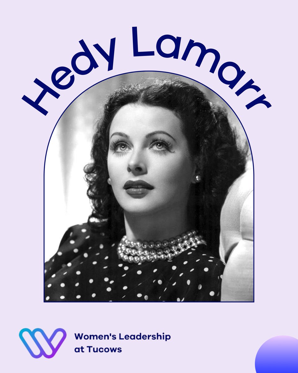 We are taking some time to celebrate Hedy Lamarr: the woman credited as the inventor of Wi-Fi! In 1942, Hedy was awarded a patent for a frequency hopping communication system, which would come to be the basis for the WiFi, GPS and Bluetooth technology! #WomensHistoryMonth