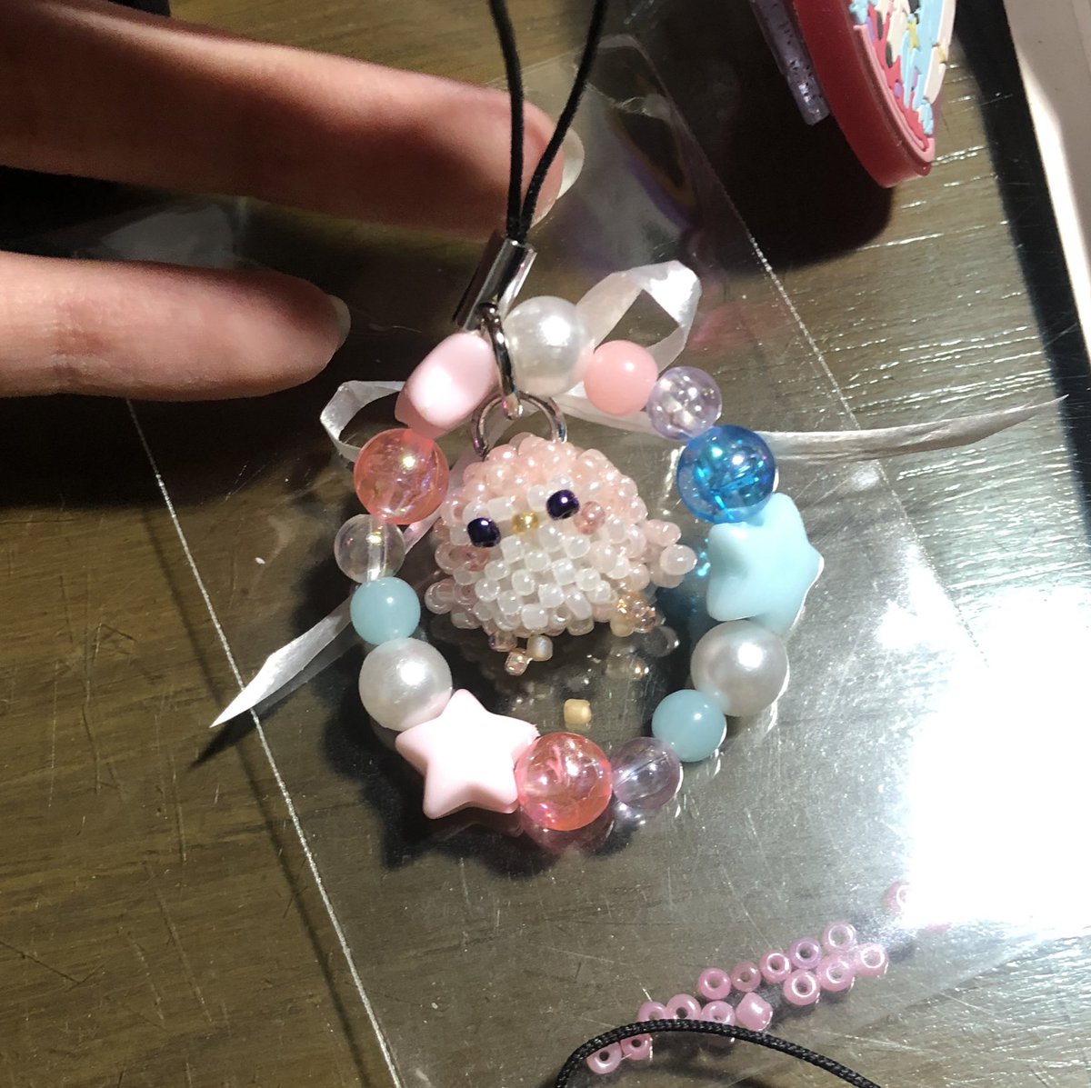 i made a charm for a friend hehe