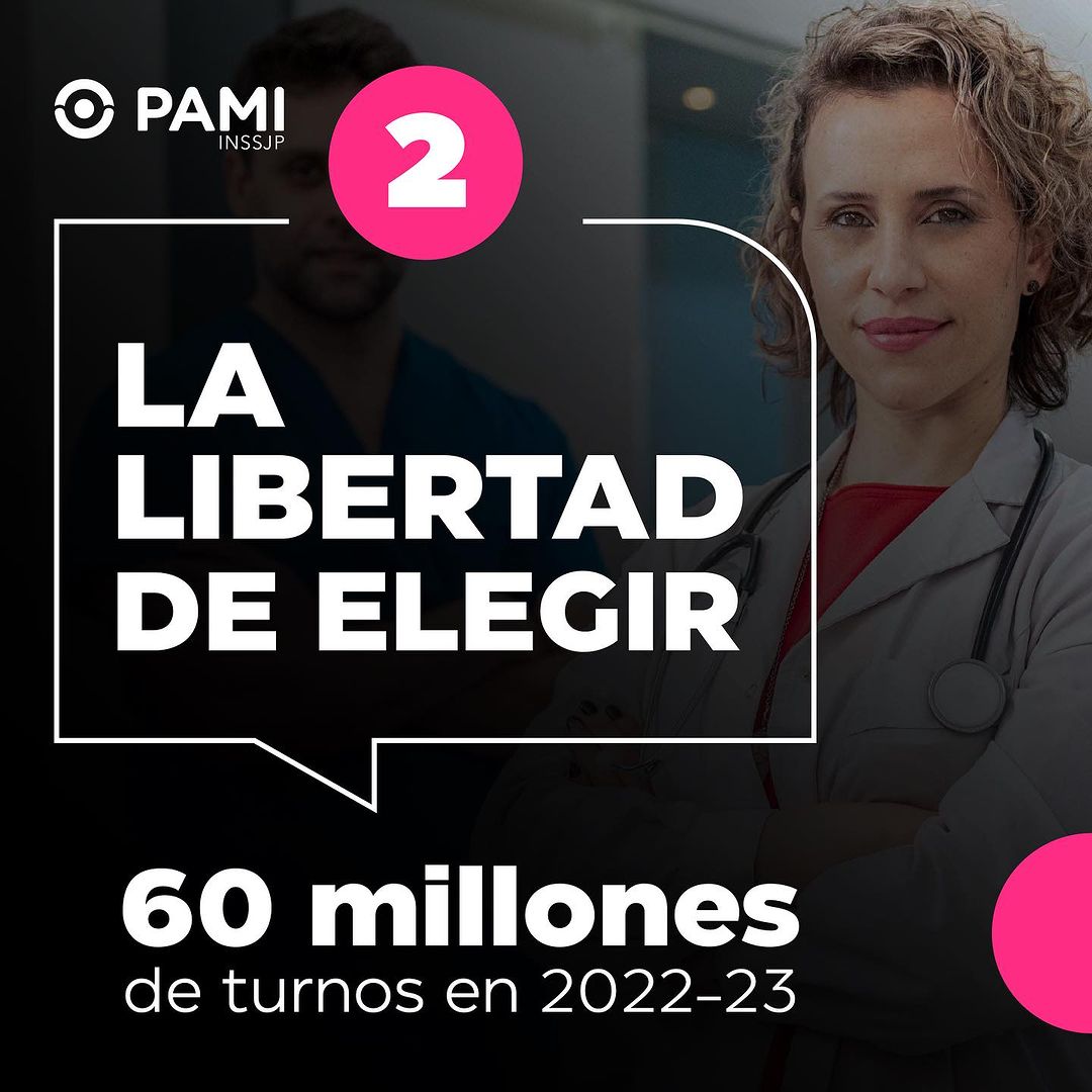 También alcanzamos casi 60 millones de turnos en 2023 a través de la Libertad de Elegir, remplazando el nefasto y turbio sistema capitado del macrismo que imponía los centros de atención y pagaba a las clínicas un monto fijo sin importar si atendían o no.