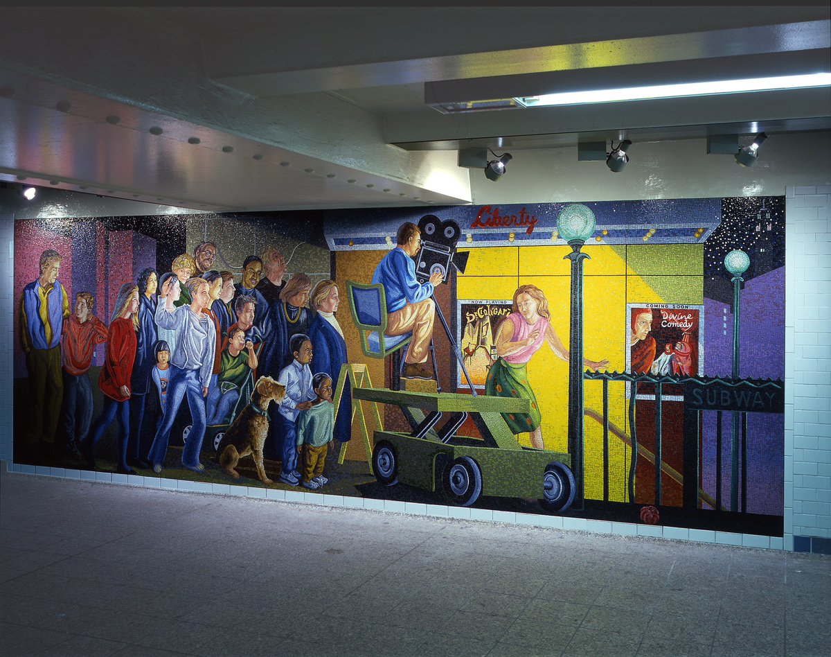 Spring has officially sprung! Jack Beal illustrates the mythological story of Persephone across two mosaic murals in “The Return of Spring” (2001) and “The Onset of Winter” (2005) at Times Sq-42 St (1,2,3,7,N,Q,R,W,S) station. instagram.com/p/C4tNfVYu5Rz/…