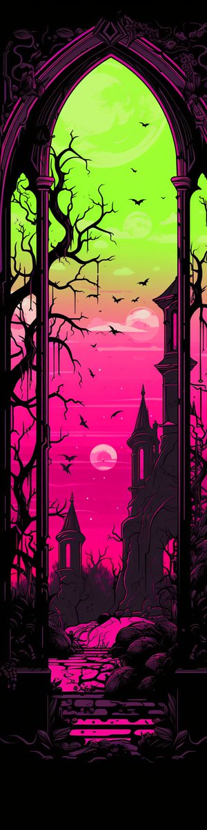 meganmooon's tweet photo. I just made this pretty little window into a whole work of art! I love the the bright neon green and pink. It's a bit of a modern take on an enchanted scene straight out of storybook.  #ComicArt #RetroVibes #NeonColors #GraphicNovelStyle #ArtistsOnInstagram #VibrantColors https://t.co/Rwx3lR4UOS