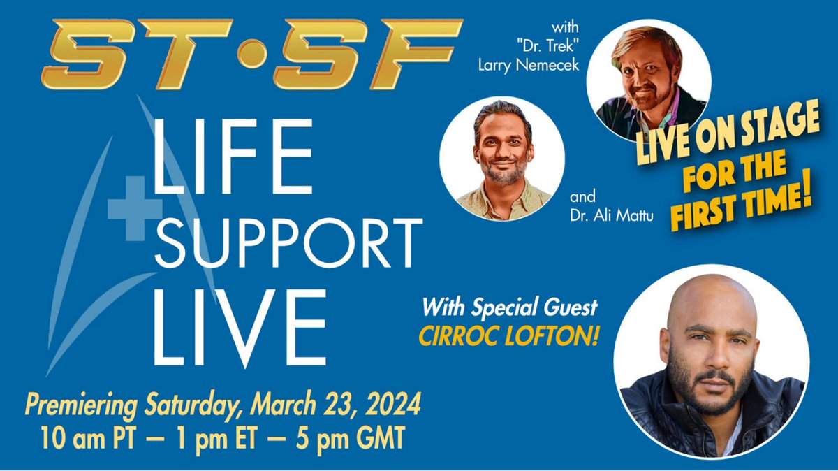 larrynemecek's tweet photo. #LifeSupportLive is LIVE ON STAGE for the 1st time talking "The Resiliency of the Sisko Family" at #STSF w/ guest @CirrocL! The pre-recorded video even premieres at our classic time slot β Sat 10am! https://t.co/iyFjHCodjB
#startrek #drtrek #trekland #DS9 #jakesisko @AliMattu https://t.co/8rWr3aXxYW