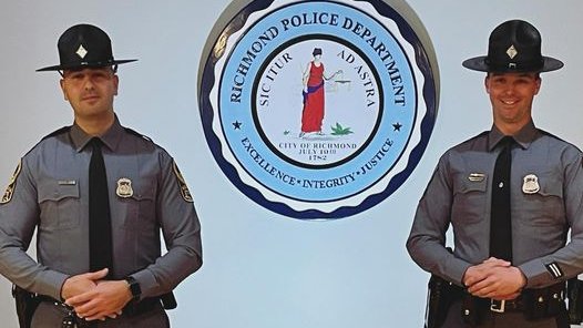 VSPPIO's tweet photo. #VSP Trooper M.N. Hana, Sr. Trooper J.P. Cleary & Trooper J.B. Chatman were humbled to among the many local first responders honored 3/19/24 at the Richmond Police Recognition Breakfast. All 3 were honored for their life-saving actions in #RVA in 2023. #ValorServicePride https://t.co/9o6IgeCBPS