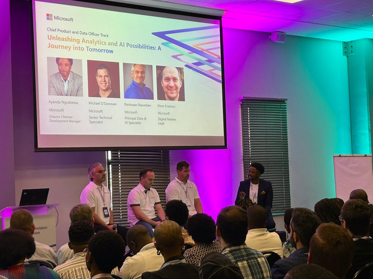 LeboMadise's tweet photo. BIG thank you to all @MPNZA and customers who attended the @MicrosoftSA Envision BDM event today in Johannesburg. #msenvision #BetterTogether https://t.co/TNdR2jho8E