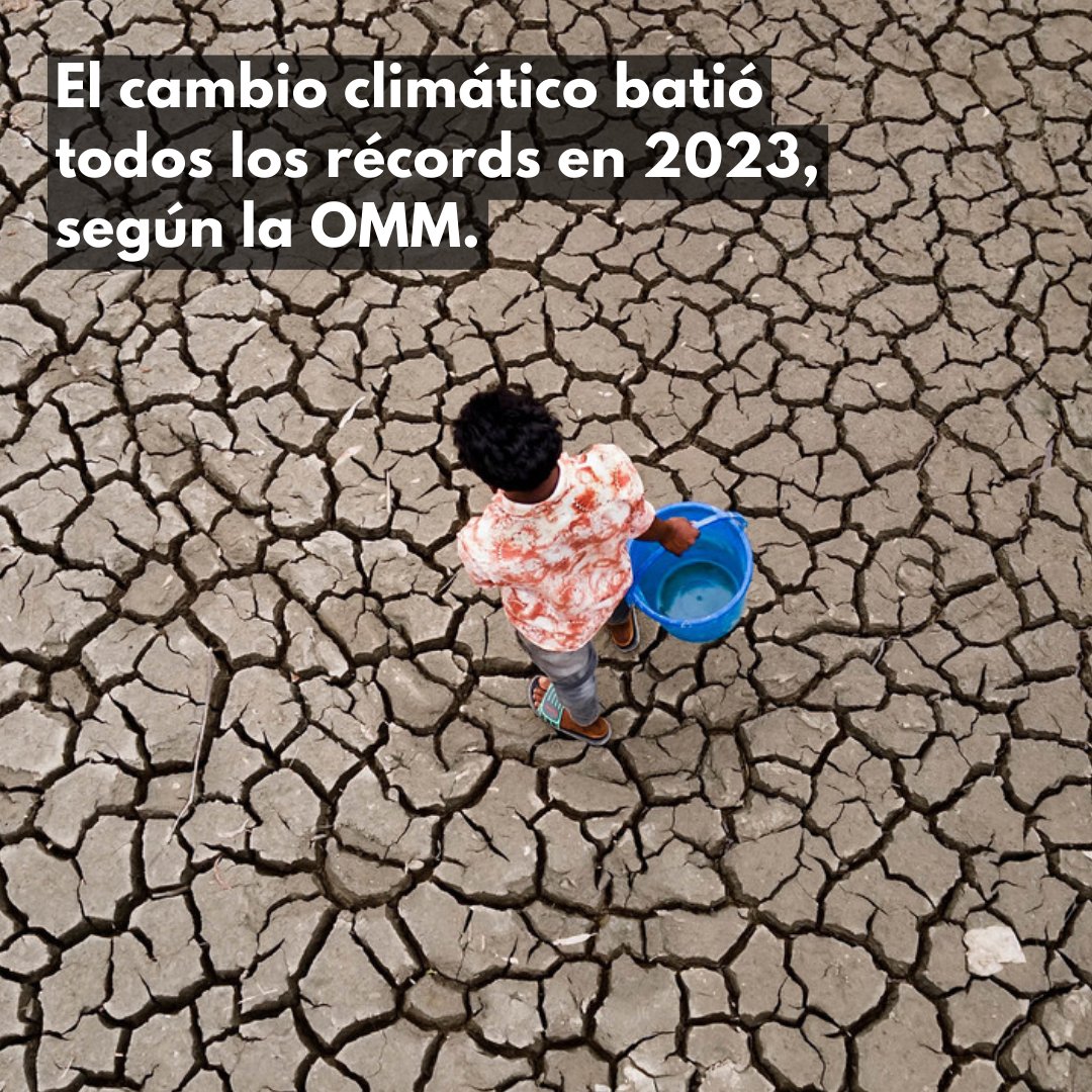 Los indicadores del cambio climático alcanzaron niveles sin precedentes en 2023:

🌡️ Temperatura en superficie

🌊 Aumento del nivel del mar

🏔️ Retroceso de los glaciares

La transición hacia las energías renovables, motivo de esperanza.

via <a href="/WMO/">World Meteorological Organization</a> 

wmo.int/es/news/media-…