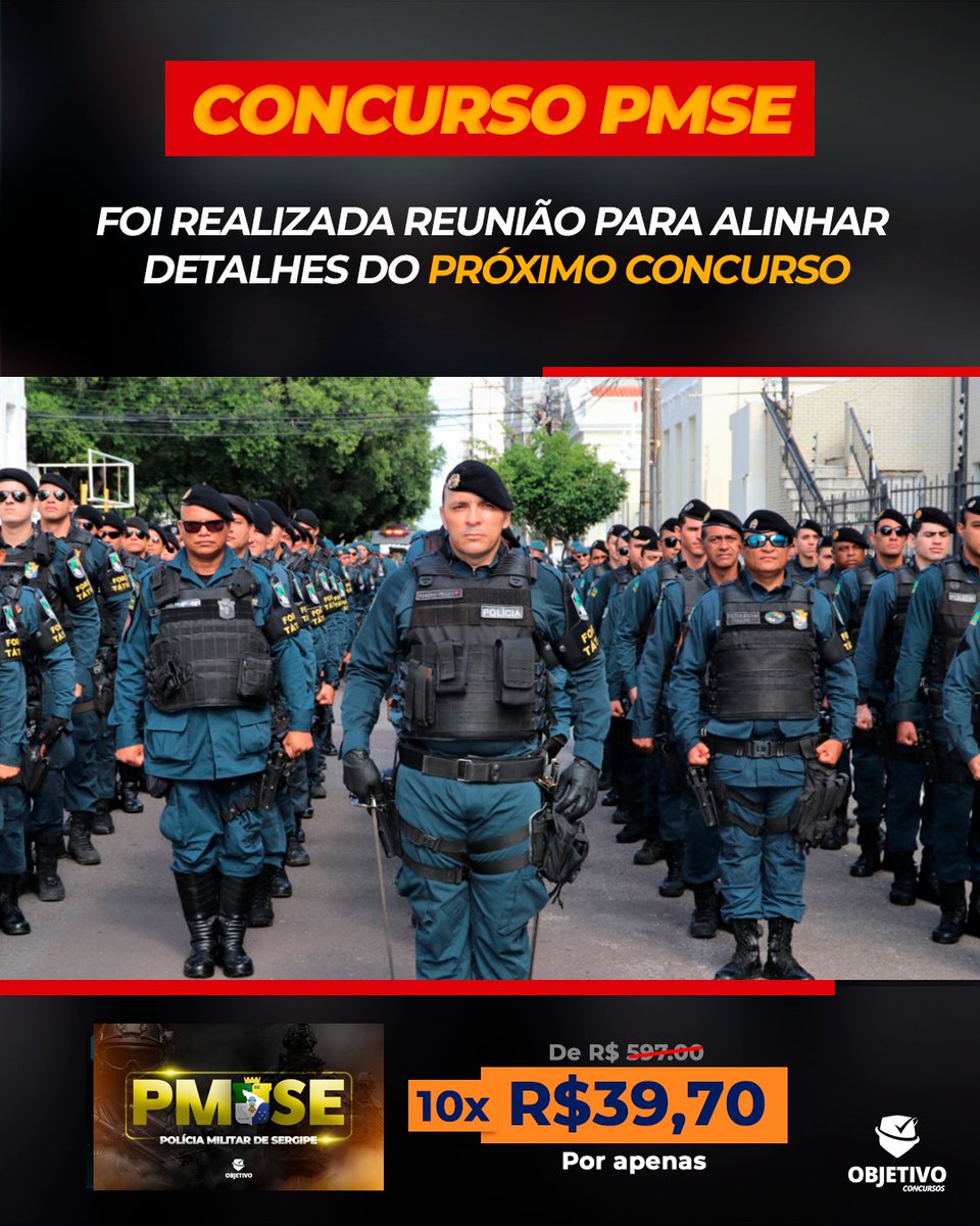 OBJ_concursos's tweet photo. Imparável! O comandante-geral da Polícia Militar de Sergipe, Coronel Alexsandro Ribeiro, participou de uma reunião para alinhar detalhes do próximo concurso PMSE.

O encontro ocorreu na última segunda-feira, 18 de março. A informação foi divulgada pelas redes sociais do próprio. https://t.co/meTfRjbBa0