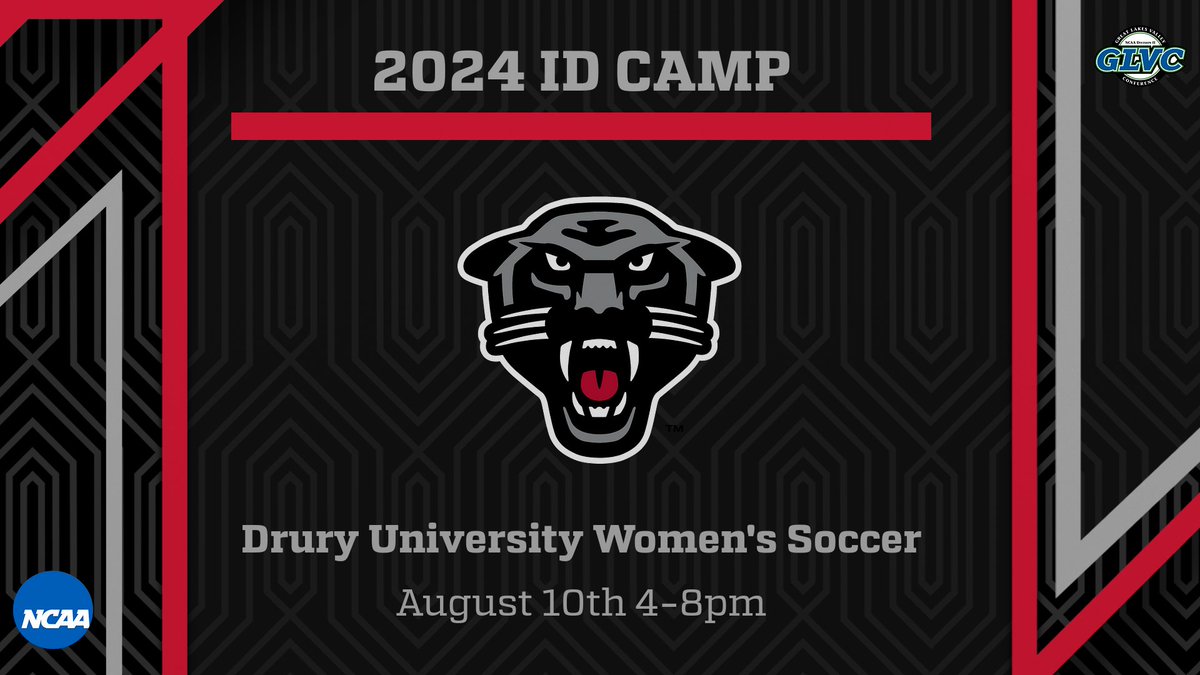 Join us for our 2024 ID Camp!
August 10th from 4-8pm

Sign up using this link: drurywomenssocceracademy.com

#Panthers #DUwork #RollJungleKitties