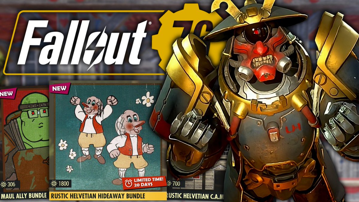 T0nik76's tweet image. Rustic Helvetian Hideaway Bundle Review + Weekly Offers!💫

➡️youtu.be/0SPBUWOLcn0⬅️ #Fallout76