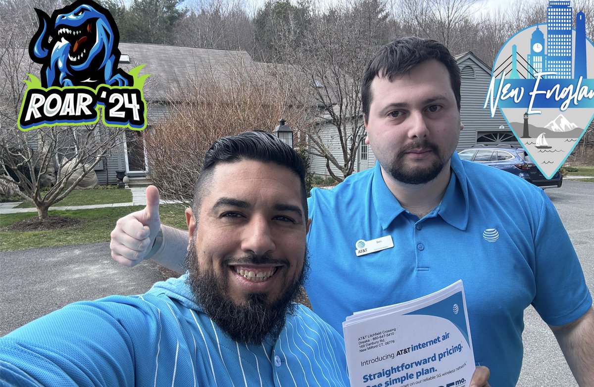 Hitting the streets with our #Prime pARtners Litchfield location flyering for AT&T Internet Air. #Roar24 #wiNEverything @firas_smadi @emilywiper @TheRealOurNE @Hope_Chapman @CarlosALoaiza13