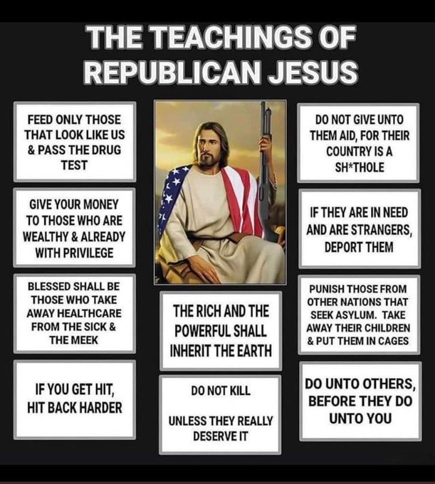 NewDayinAmerica's tweet photo. @patriottakes Fake Christian says what? https://t.co/Y7oqYlZ6Qz