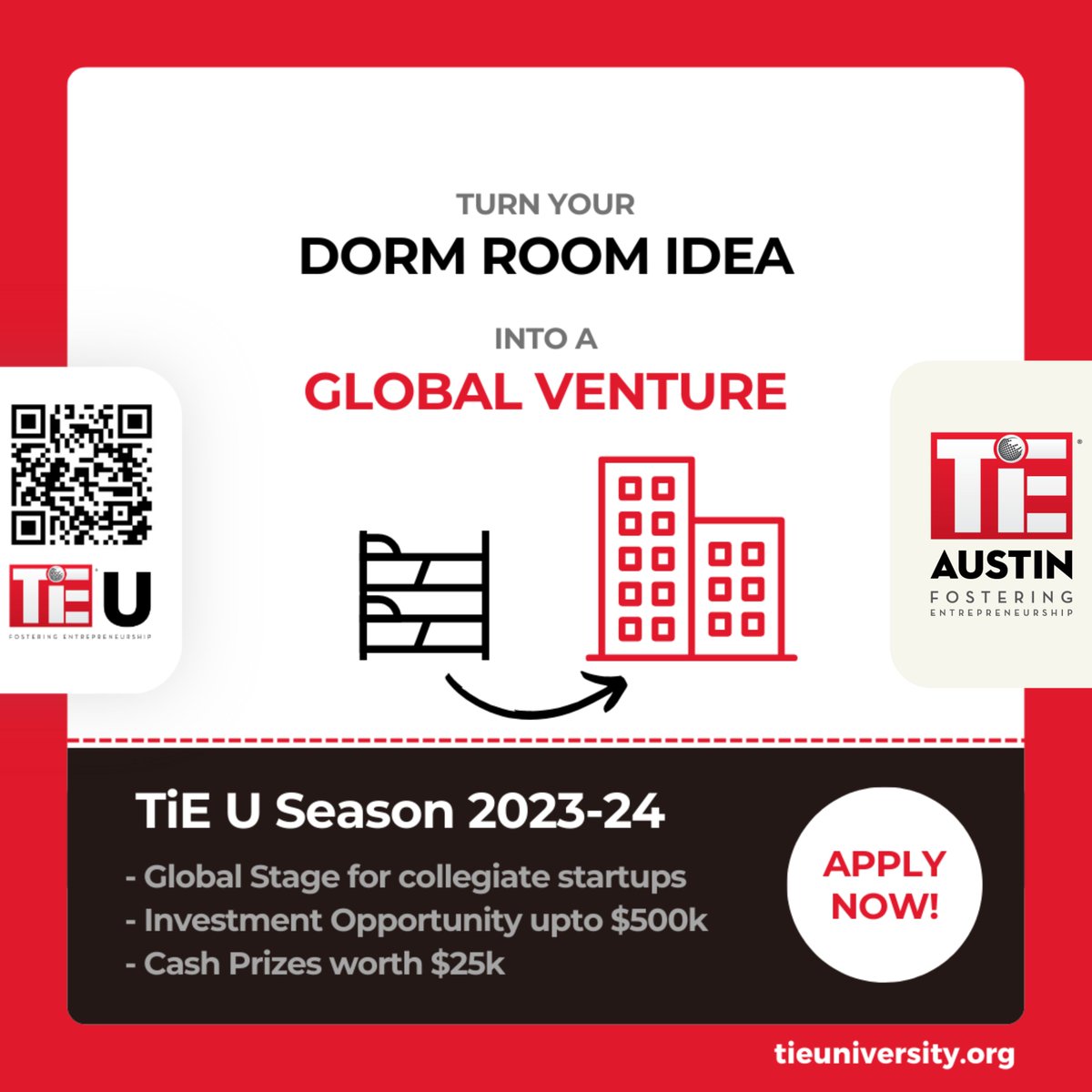 Have a game-changing startup idea? Join TiE Austin's TiE U Pitch Contest and turn your vision into reality!
Register now for mentoring, global exposure, cash prizes, and more!

lnkd.in/dnu58Twg

#TiEAustin #TiEU #StartupContest #Entrepreneurship #TiEUPitchContest