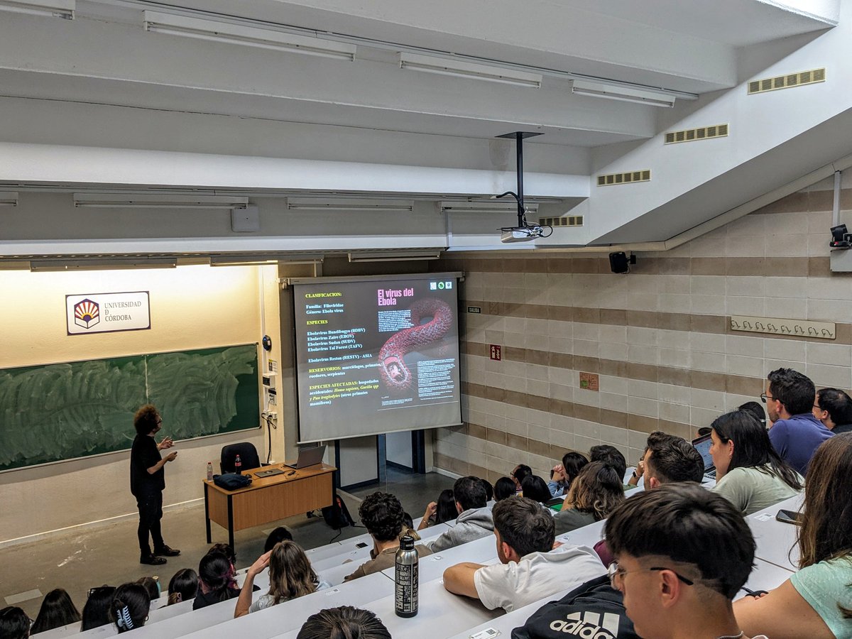 Ha sido un gusto tener hoy por la <a href="/VeterinariaUCO/">Facultad de Veterinaria UCO</a> a <a href="/floresenelcongo/">Luis Flores</a>  contándonos de primera mano los proyectos de conservación de primates, de formación y de concienciación en los que está inmerso en la RDC, desde una perspectiva #OneHealth 🌍🐒🌳👤