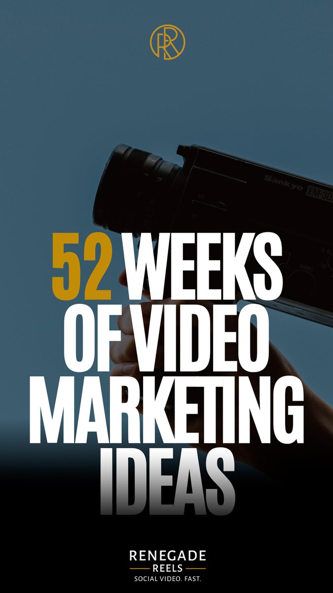 Want some video ideas? We give you a years worth of them for free: renegadereels.com/newsletter

#free #foryou #marketing #MarketingStrategy #MarketingTips #videomarketing #DigitalMarketing #freedownload